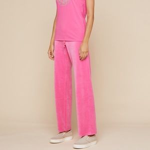 Juicy Couture Velour Mar Vista Pant - Couture Pink